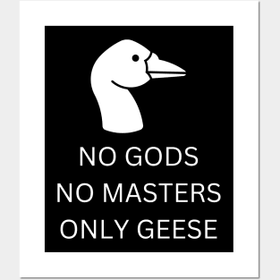 NO GODS, NO MASTERS, ONLY GEESE Posters and Art
